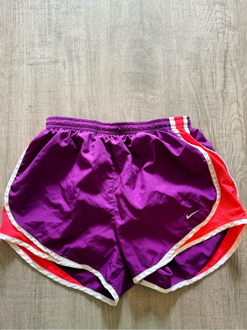 Nike Women's Tempo Short, S—Purple and Bright Pink with White Trim